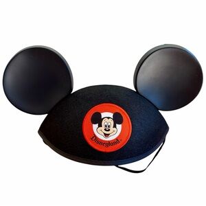Disneyland Mickey Mouse Ears Black Felt Cap Adult Embroidered “Daddy”